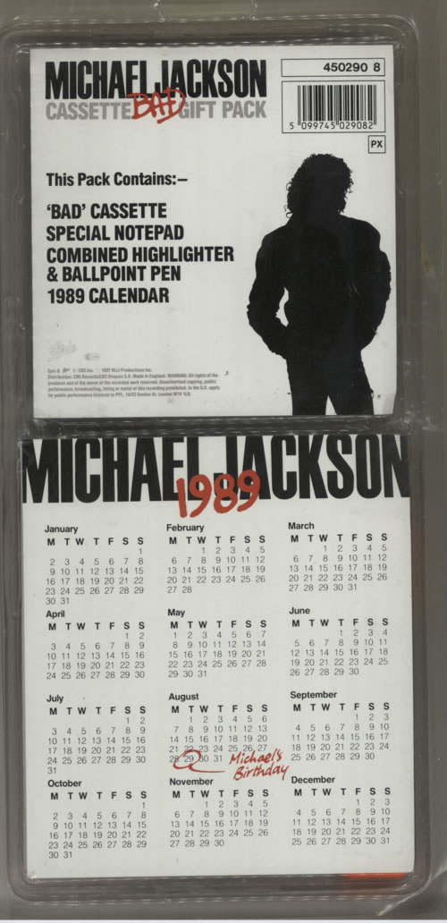 Michael Jackson Bad Gift Pack UK cassette album (9035)